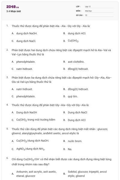 3.4 Nhận biết