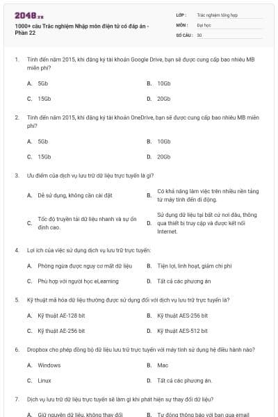 1000+ câu Trắc nghiệm Nhập môn điện tử có đáp án - Phần 22