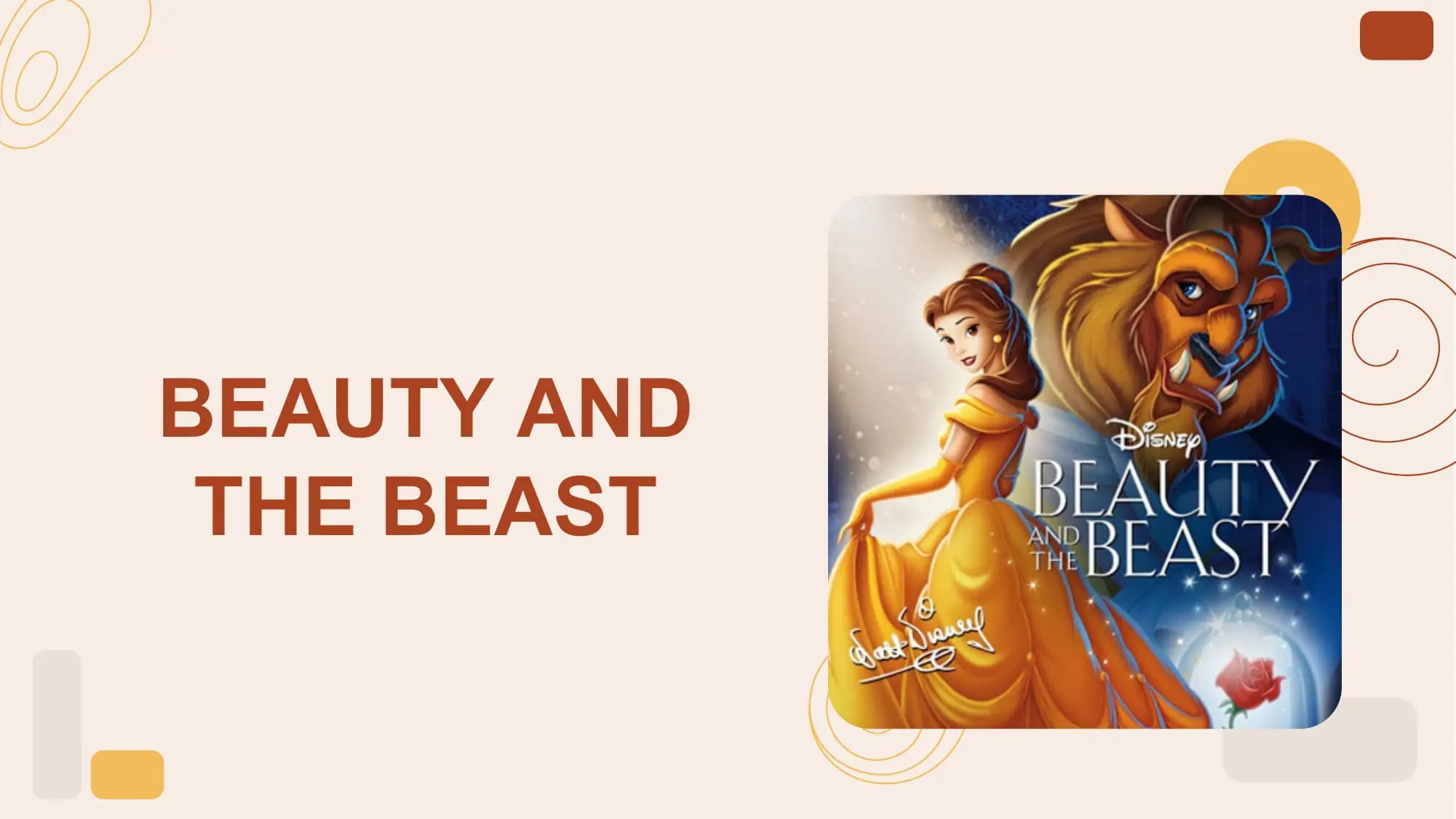 2

BEAUTY AND
 THE BEAST