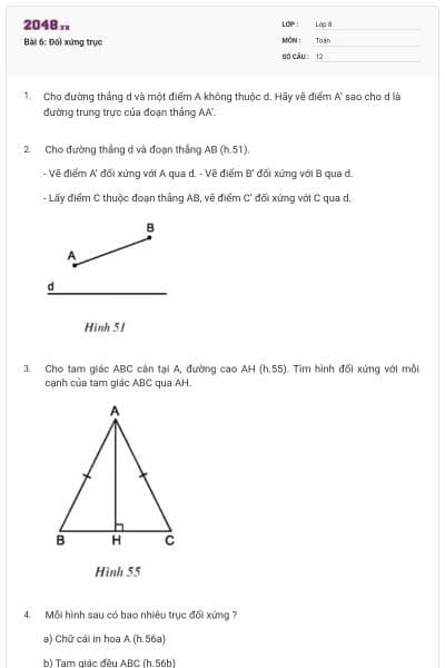Bài 6: Đối xứng trục