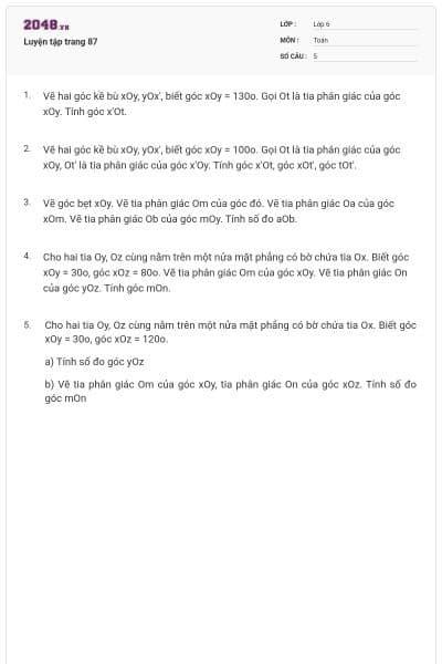 Luyện tập trang 87