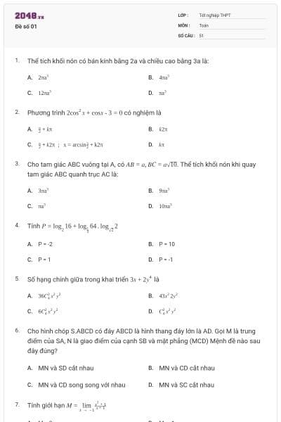 Đề số 01