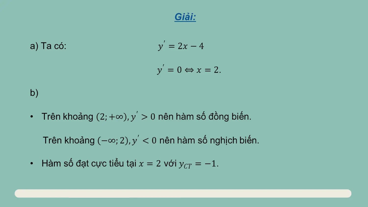 Giải: