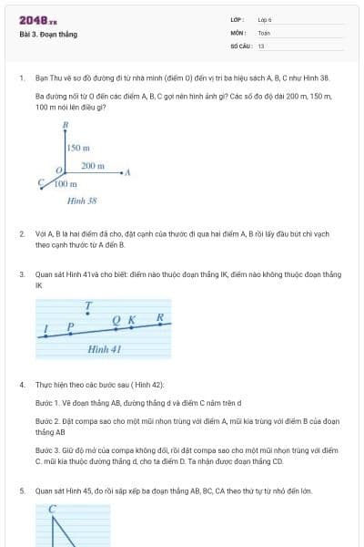 Bài 3. Đoạn thẳng