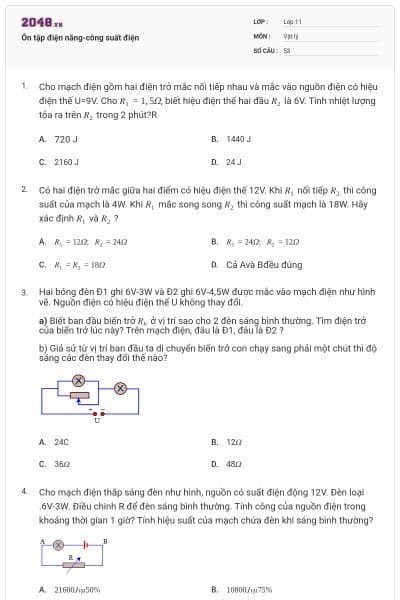 Ôn tập điện năng-công suất điện