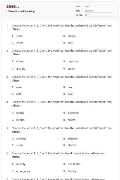 I. Phonetics and Speaking