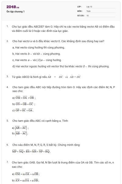 Ôn tập chương 1