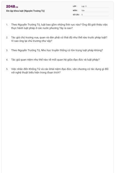 Xin lập khoa luật (Nguyễn Trường Tộ)