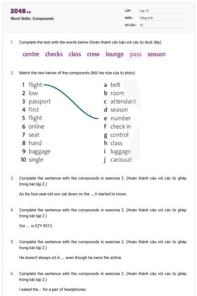 Word Skills: Compounds
