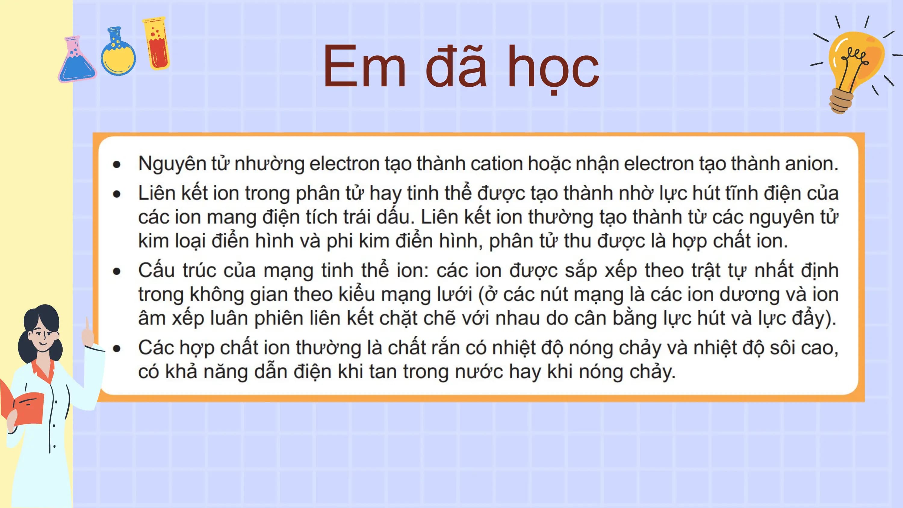 Em đã học