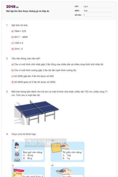 Bài tập Em làm được những gì có đáp án