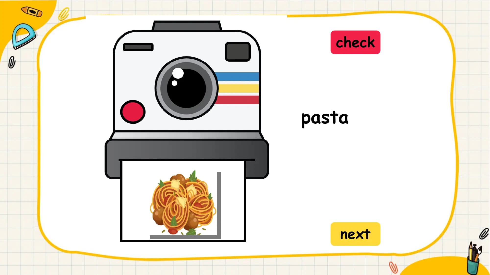 check

pasta

 next