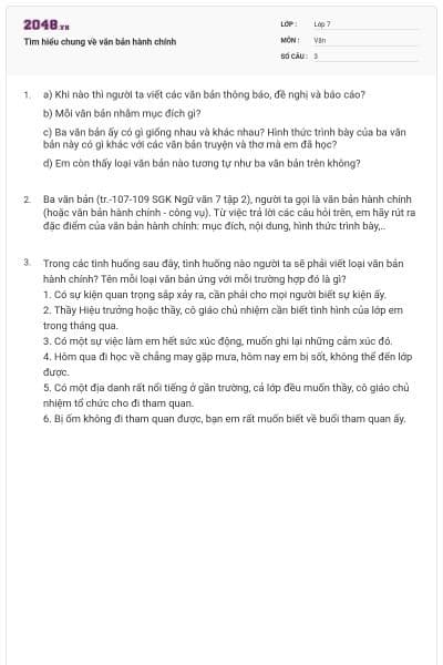 Tìm hiểu chung về văn bản hành chính