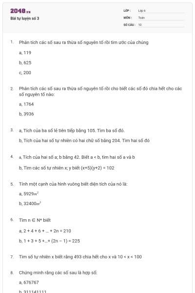 Bài tự luyện số 3