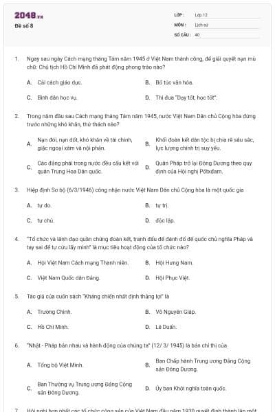 Đề số 8