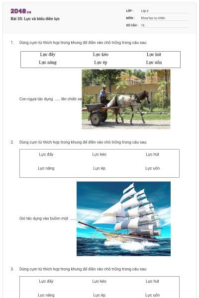 Bài 35: Lực và biểu diễn lực