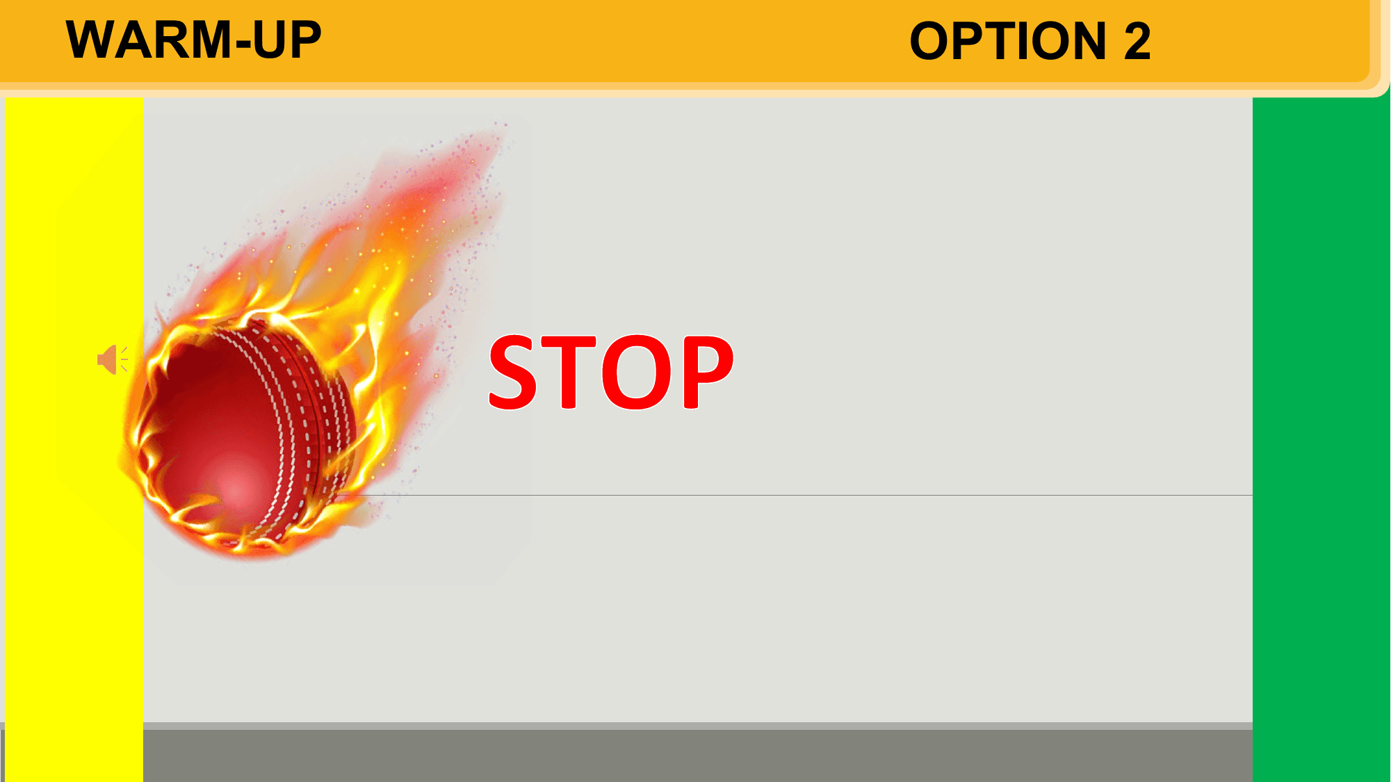 WARM-UP OPTION 2