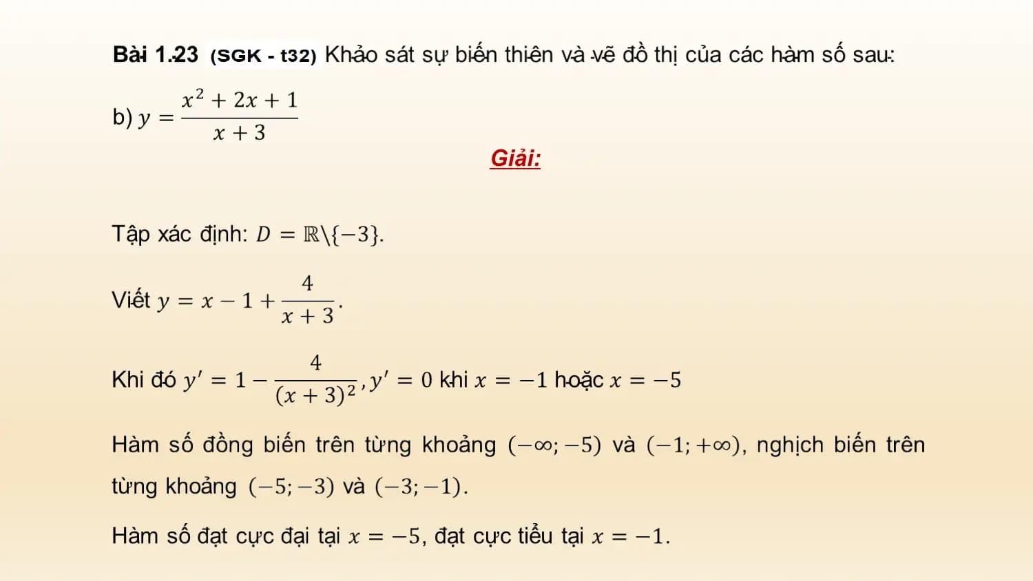 Giải: