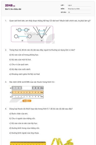 Bài 5: Đo chiều dài