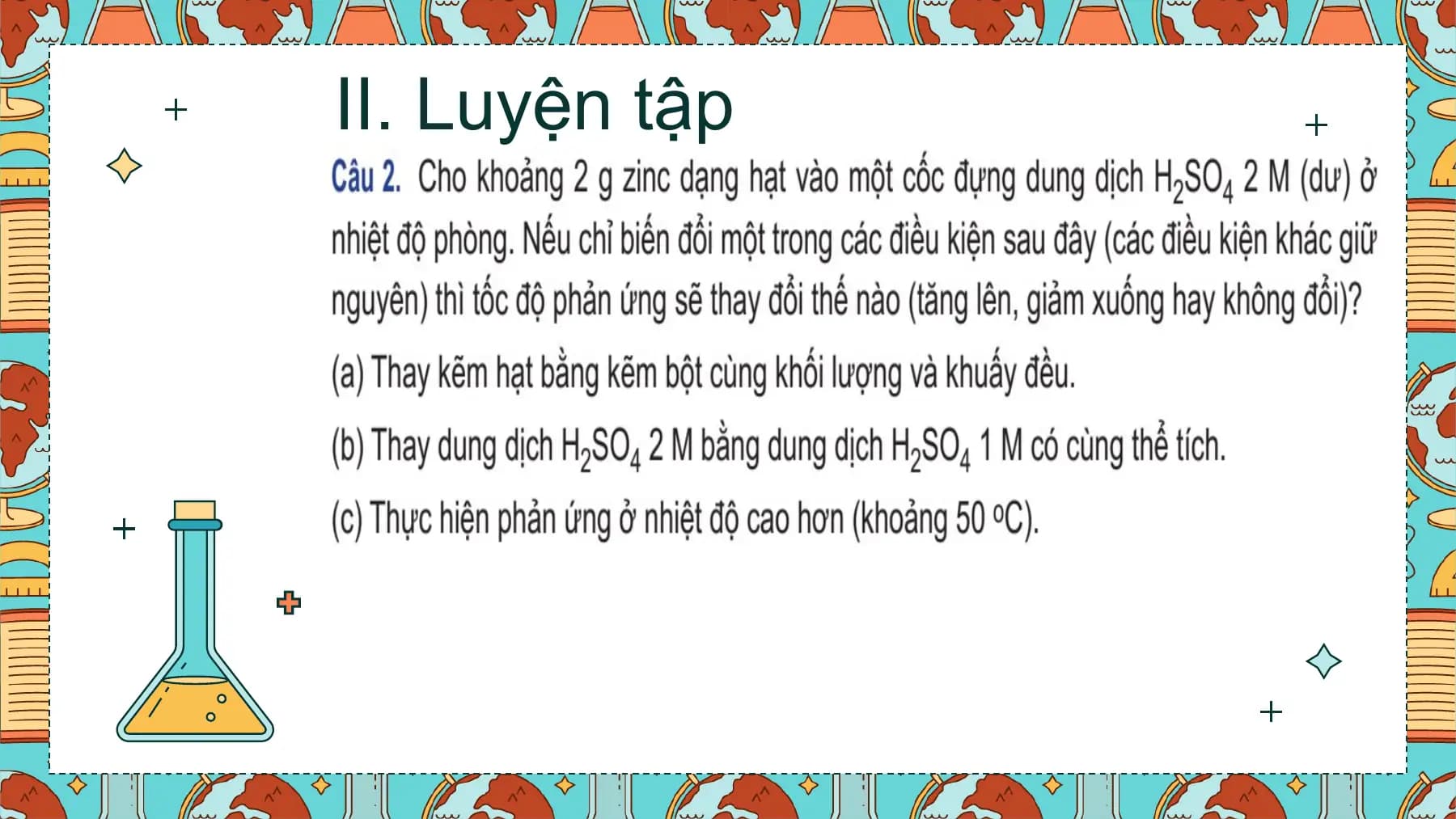 II. Luyện tập
