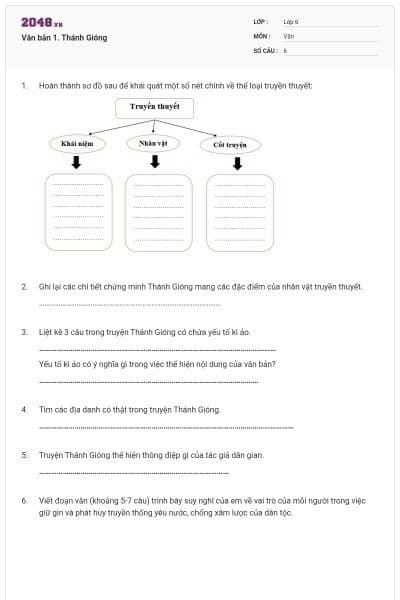 Văn bản 1. Thánh Gióng
