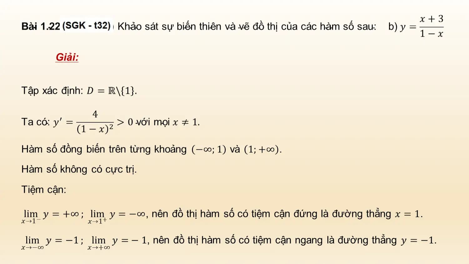 Giải: