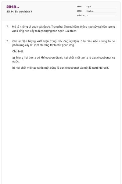 Bài 14: Bài thực hành 3