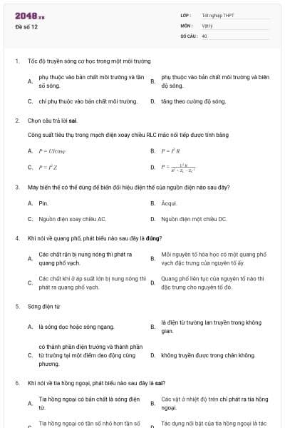 Đề số 12