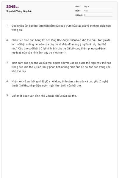 Soạn bài Viếng lăng bác