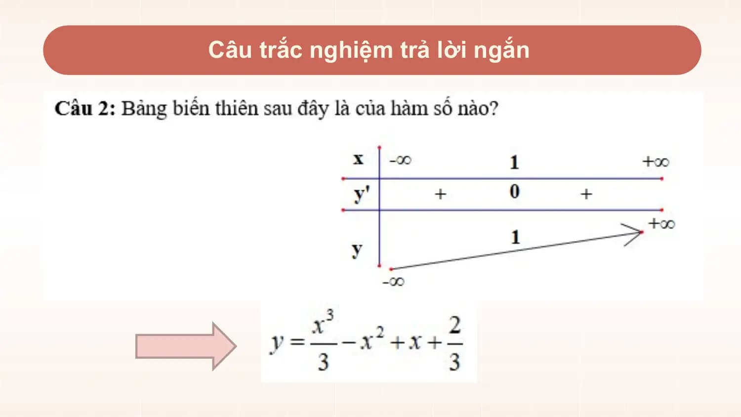 Câu trắc nghiệm trả lời ngắn