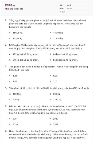 Phản ứng polime hóa