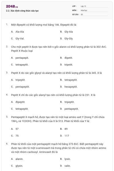2.2. Xác định công thức cấu tạo