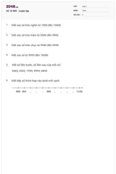 Số 10 000 - Luyện tập