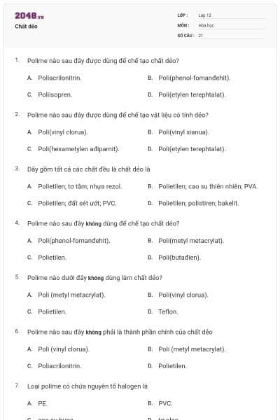 Chất dẻo