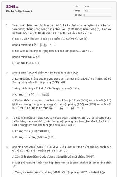 Câu hỏi ôn tập chương 2