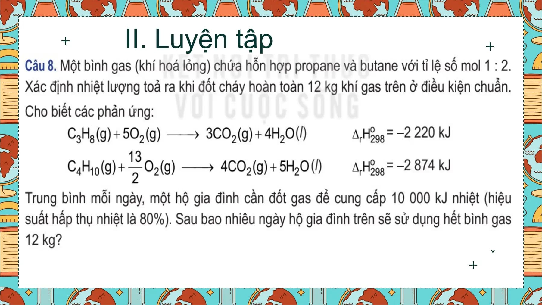II. Luyện tập
2. Bài tập tự luận