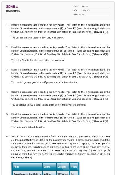 Review Unit 3