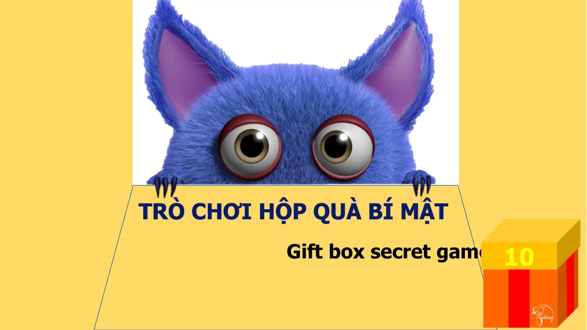 Gift box secret game