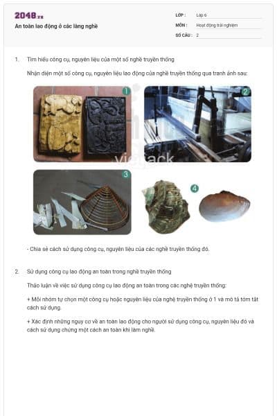 An toàn lao động ở các làng nghề