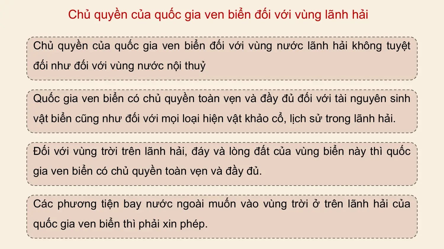 Bài giảng KTPL 12 Công pháp quốc tế về dân cư, lãnh thổ và chủ quyền quốc gia (Phần 2)