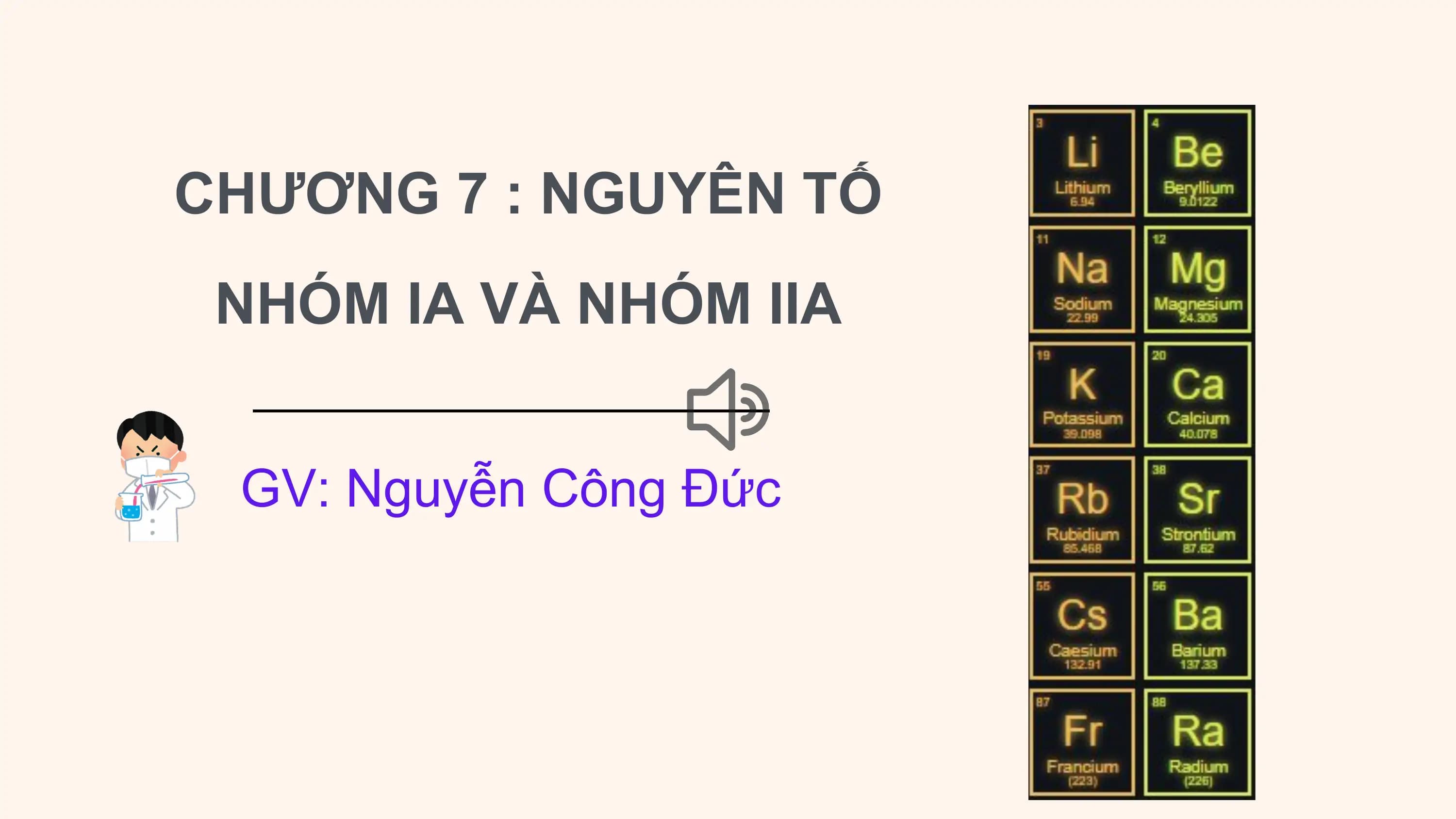 Bài giảng Hóa học 12 Bài 25. Nguyên tố nhóm IIA
