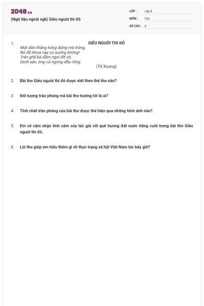 (Ngữ liệu ngoài sgk) Giễu người thi đỗ