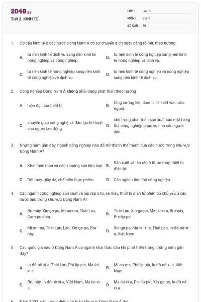 Tiết 2. KINH TẾ