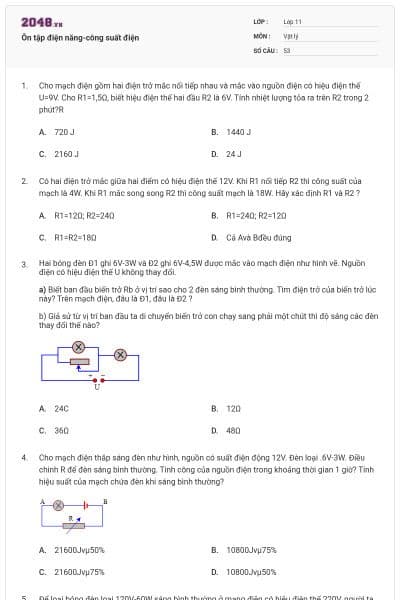Ôn tập điện năng-công suất điện