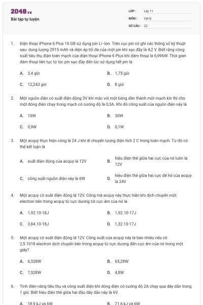 Bài tập tự luyện