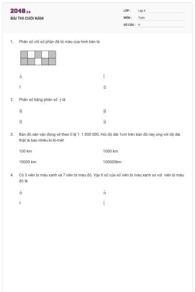 BÀI THI CUỐI NĂM