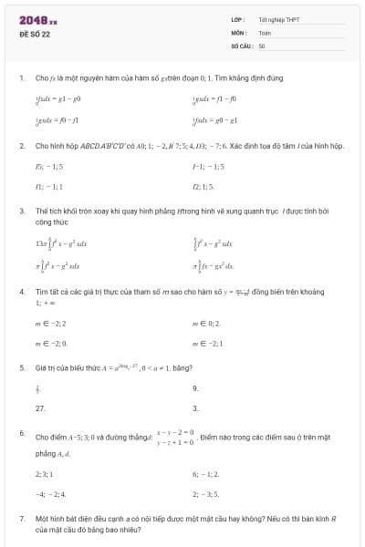 ĐỀ SỐ 22