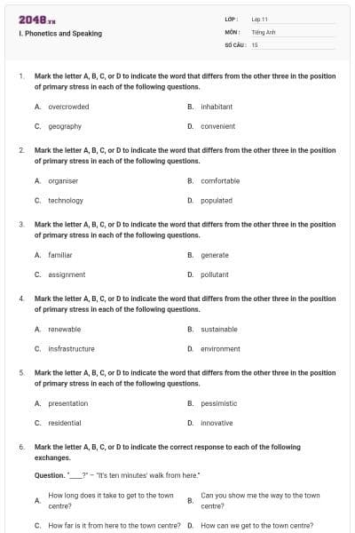 I. Phonetics and Speaking