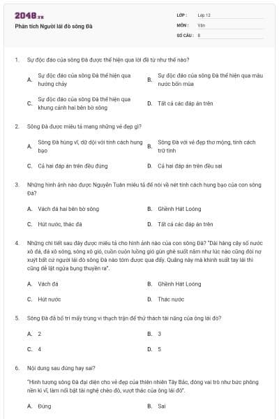 Phân tích Người lái đò sông Đà