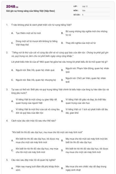 Giữ gìn sự trong sáng của tiếng Việt (tiếp theo)